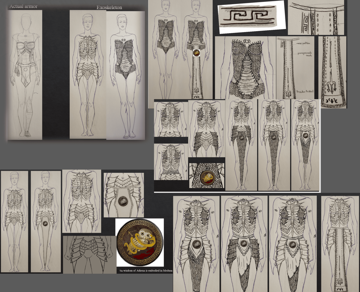 Designing process of costume