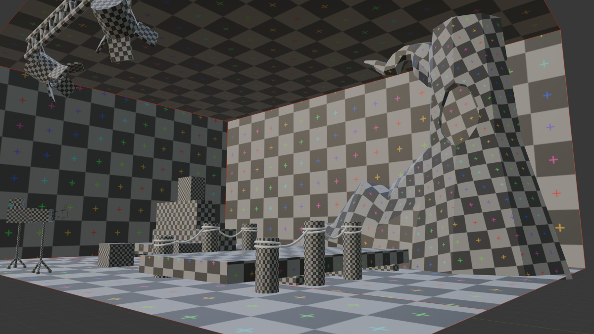 Untextured set for "Lala Lemur".