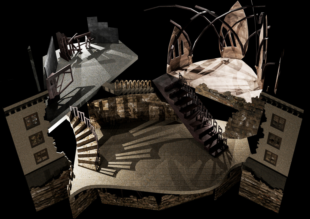 "The Trial" 3d Render 
