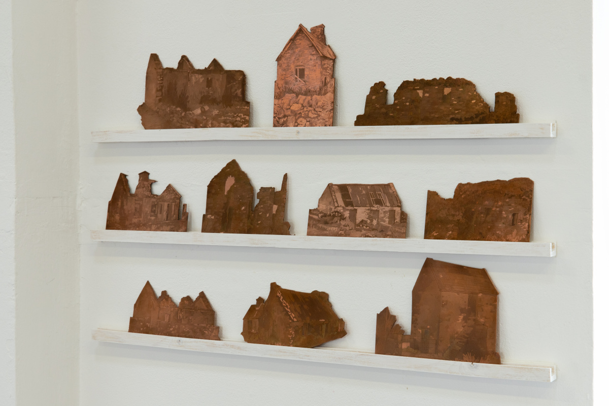 Copper plate shelf