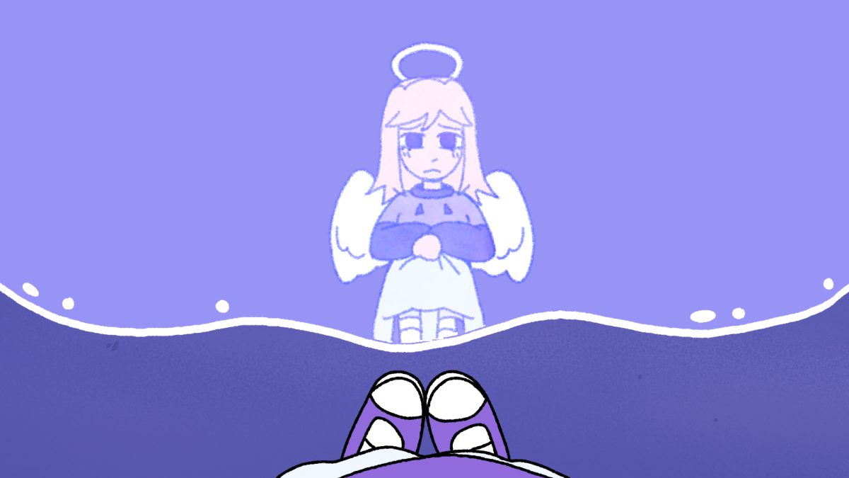 Angel Water Reflection