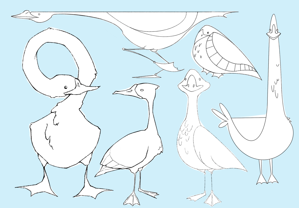 Ducks character design