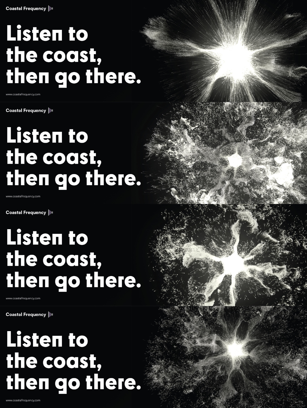 Promotional banners that would be placed inside trains