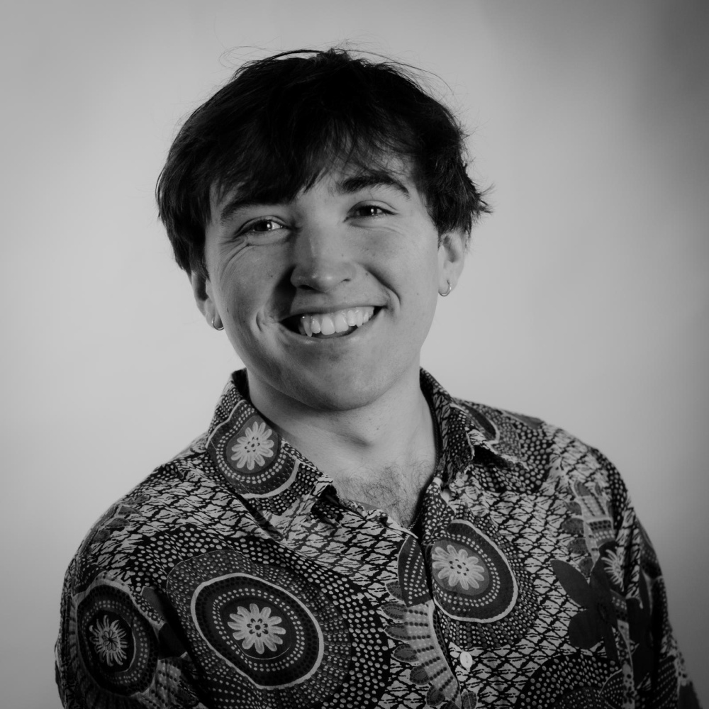 Black and white headshot